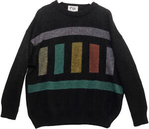 Vintage Fiii Men's Coogi Style Wool Blend Sweater Made In Italy Pullover XL